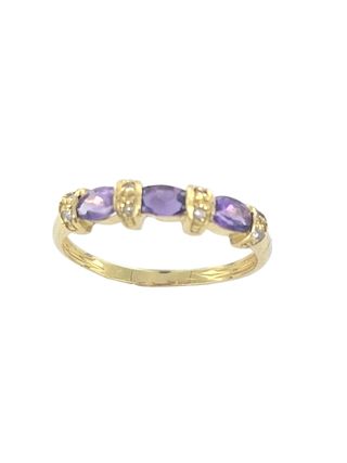 Anillo oro 18k - Alianza media
