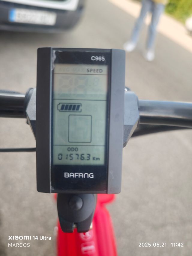 Bicicleta eléctrica Rodars 1000w.21amp.