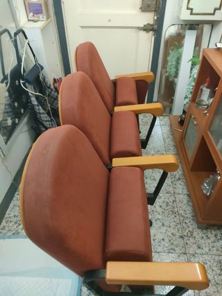 3 Butacas Marrón - Abatibles