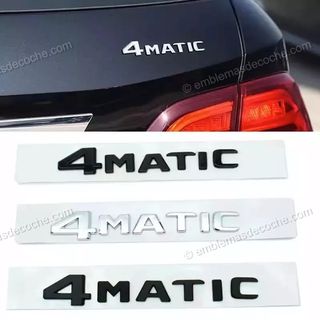 Emblema Logo 4Matic porton trasero Mercedes Benz