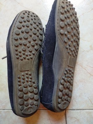 Zapatos Piel azul marino