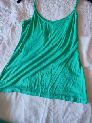 Blusa turquesa estampada