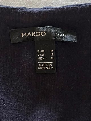 Blusa azul marino, Mango
