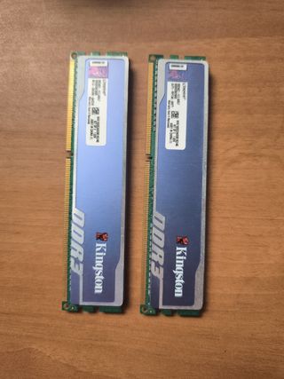 Kingston RAM 8GB (2x4GB) DDR3 1600MHz