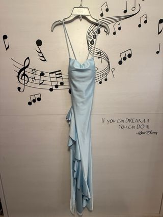 Vestido largo azul WalG XS