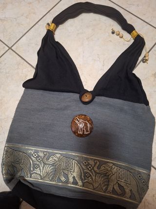 Borsa etnica a spalla - Tela