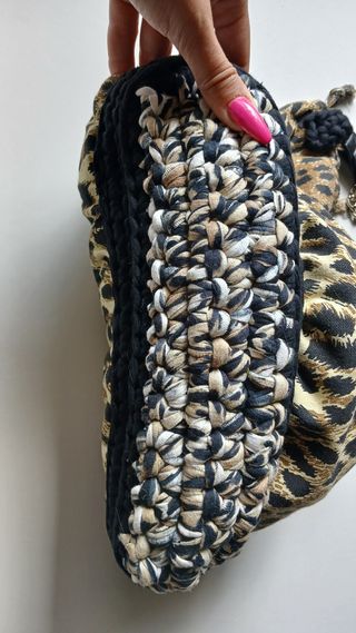 Borsa capiente vintagey2k leopardata catena estiva