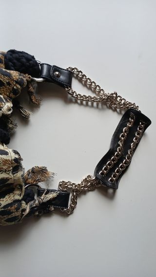 Borsa capiente vintagey2k leopardata catena estiva