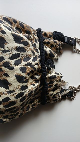 Borsa capiente vintagey2k leopardata catena estiva