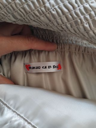 Vestido beige y negro fiesta