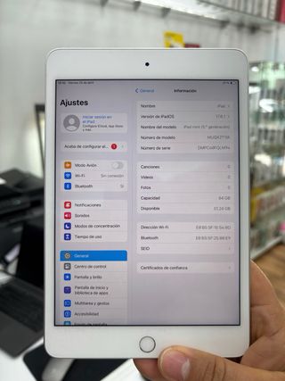 iPad mini 5 64GB - Plata/factura garantia