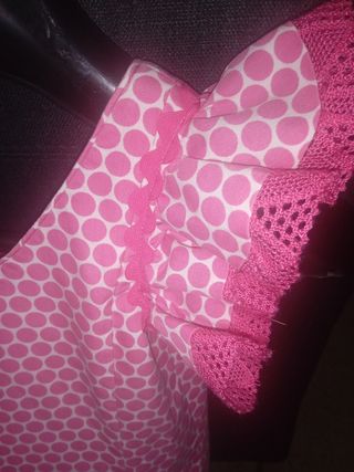 Traje gitana niña rosa lunares