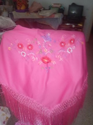 Traje gitana niña rosa lunares