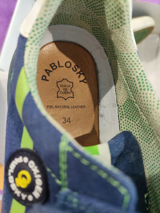 Zapatillas Pablosky niño talla 34