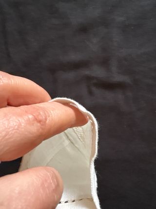 Sacchetto lino anni '60 ricamato