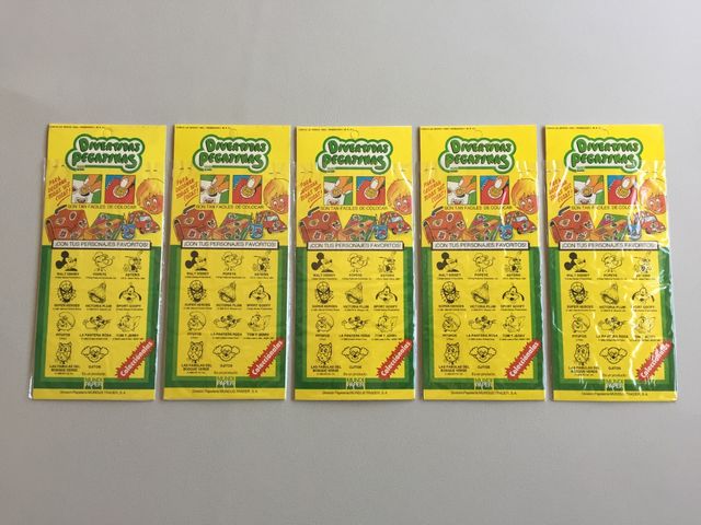 Los Pitufos Divertidas Pegatinas Peyo Epoch 1983