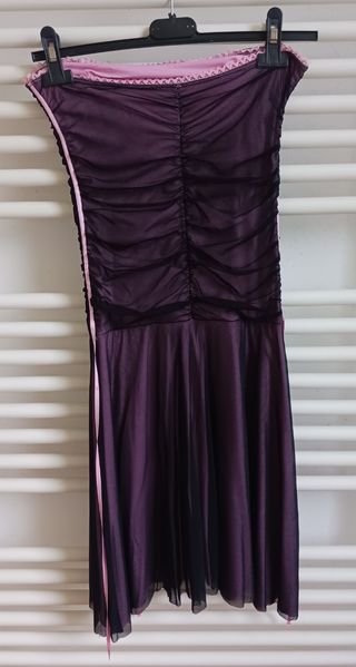 Vestito cerimonia rosa-viola