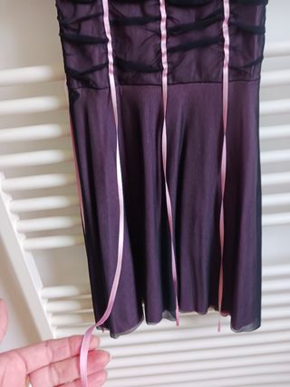 Vestito cerimonia rosa-viola