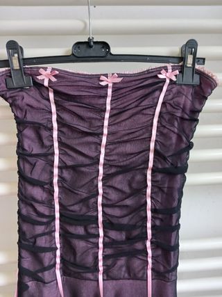 Vestito cerimonia rosa-viola