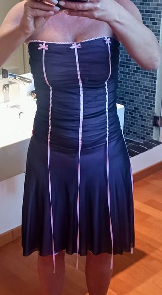 Vestito cerimonia rosa-viola