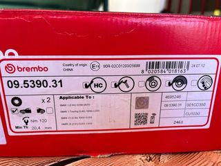 se venden 4 discos de freno e46 juntos o separados