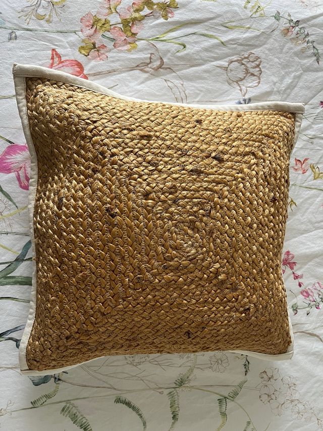 Cojín yute marrón claro - Decoración