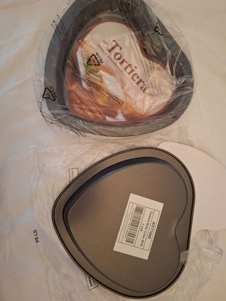 Set 2 teglie a forma di cuore