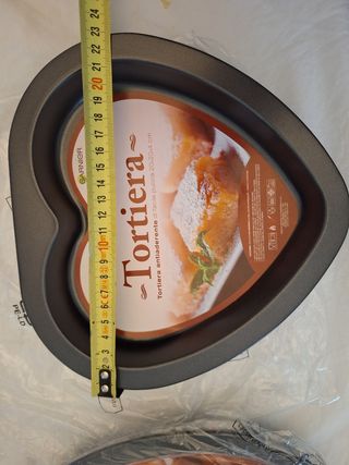 Set 2 teglie a forma di cuore