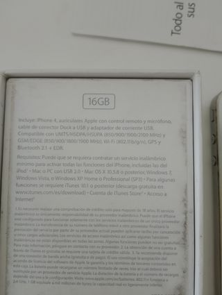 iPhone 4 blanco 16GB