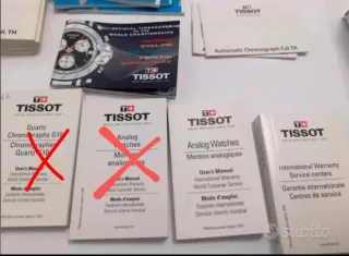 Manuali istruzioni Tissot