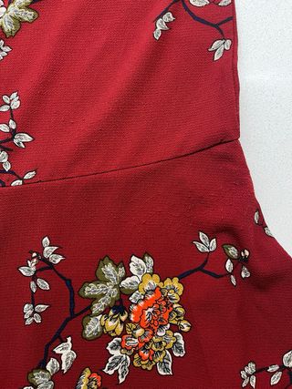 Vestito estivo fantasia floreale rosso ONLY