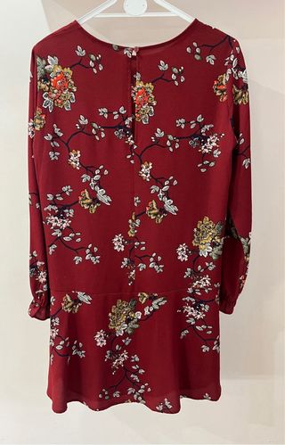 Vestito estivo fantasia floreale rosso ONLY