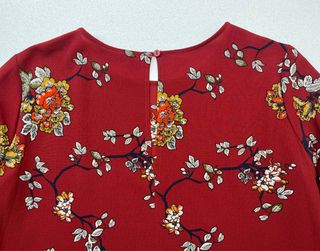 Vestito estivo fantasia floreale rosso ONLY