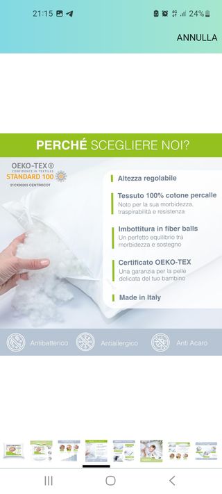 Cuscino per bambini 