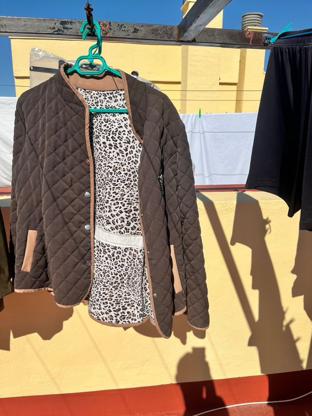 Chaqueta acolchada marrón - Talla Mujer