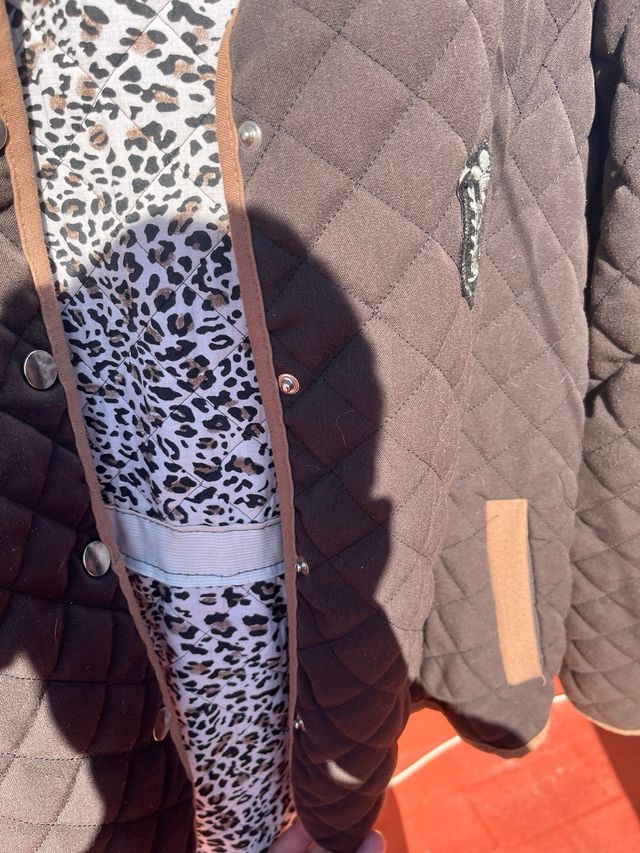 Chaqueta acolchada marrón - Talla Mujer