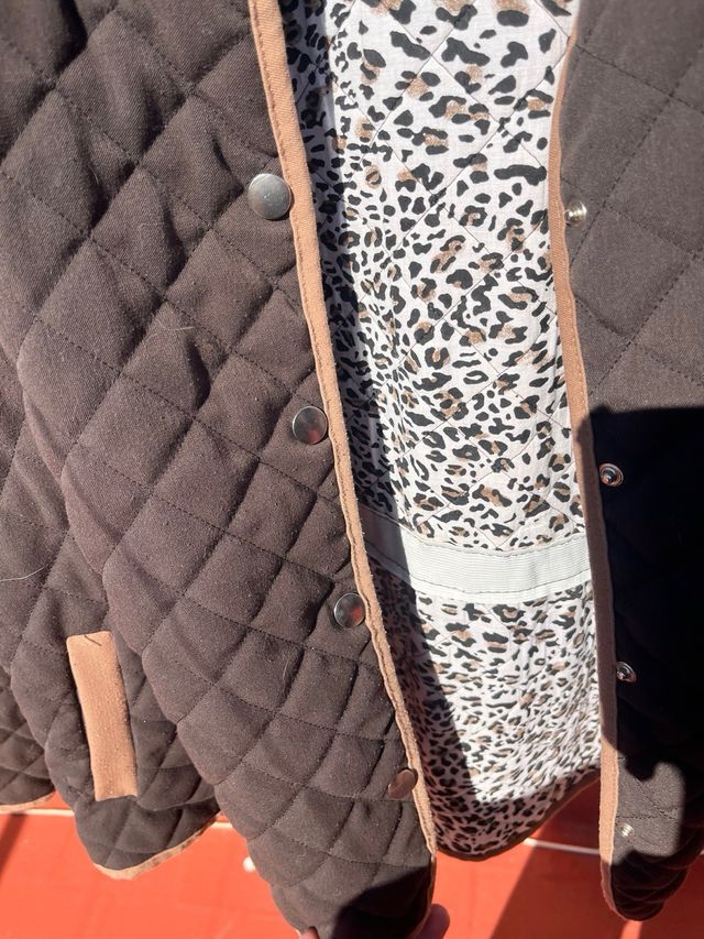 Chaqueta acolchada marrón - Talla Mujer