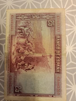 Billete 25 Ptas. España 1928
