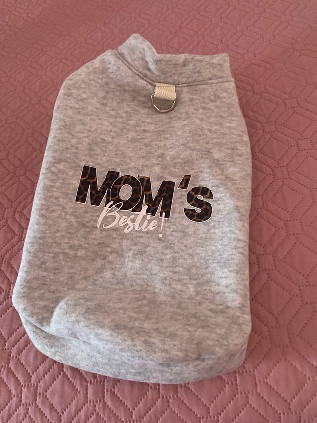 Sudadera gris para perros talla M