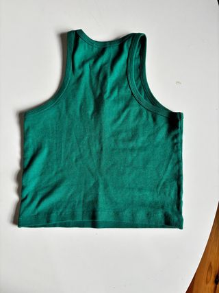 TOP VERDE ESCOTE "HALTER" NIÑA