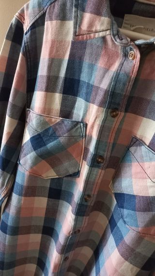 Camisa cuadros Springfield azul-rosa