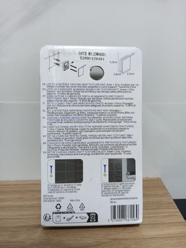 Ganchos de Pared Studio SenSea - 2 und.