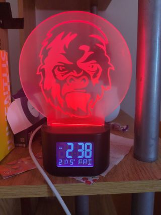 Orologio LED RGB Gorilla