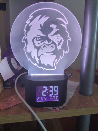 Orologio LED RGB Gorilla