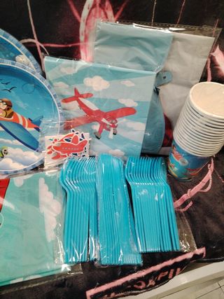 Kit Fiesta Avión Cumpleaños Niño