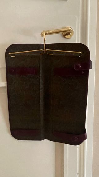 Porta cravatte vintage in pelle
