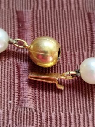 Collar perlas y adorno filigrana