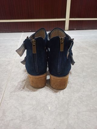 Botines azul marino-talla 39