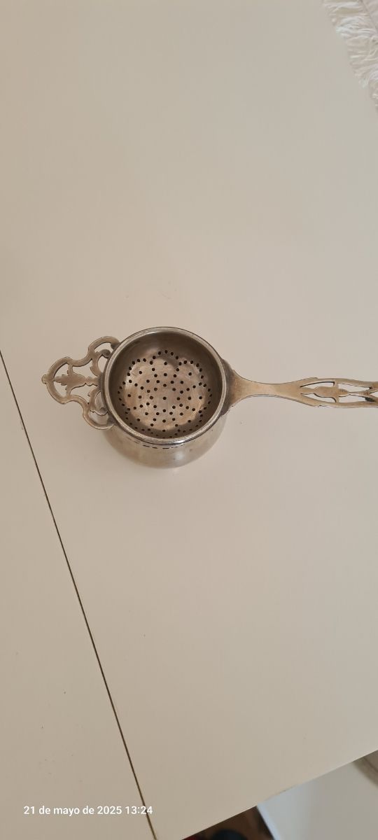 Juego de té bañado plata antiguo