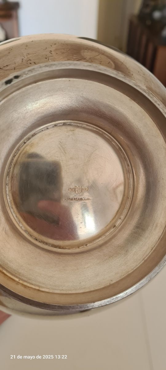 Juego de té bañado plata antiguo